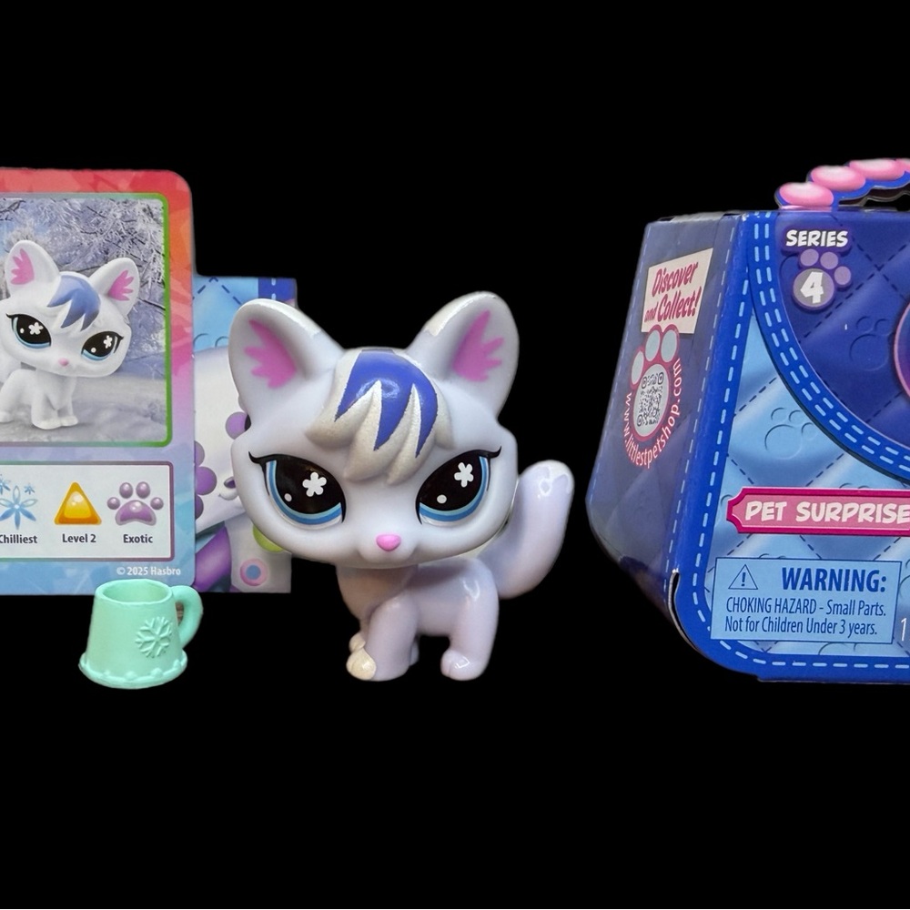 Littlest pet shop LPS Arctic Fox #g7 #241